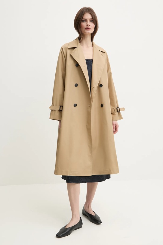 Weekend Max Mara trencz dwustronny nieocieplane beżowy 2515021011600