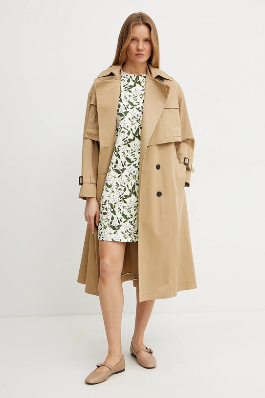 Pamučni kaput Weekend Max Mara 2515071011600 bež SS25