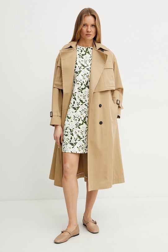 Pamučni kaput Weekend Max Mara 2515071011600 bež SS25