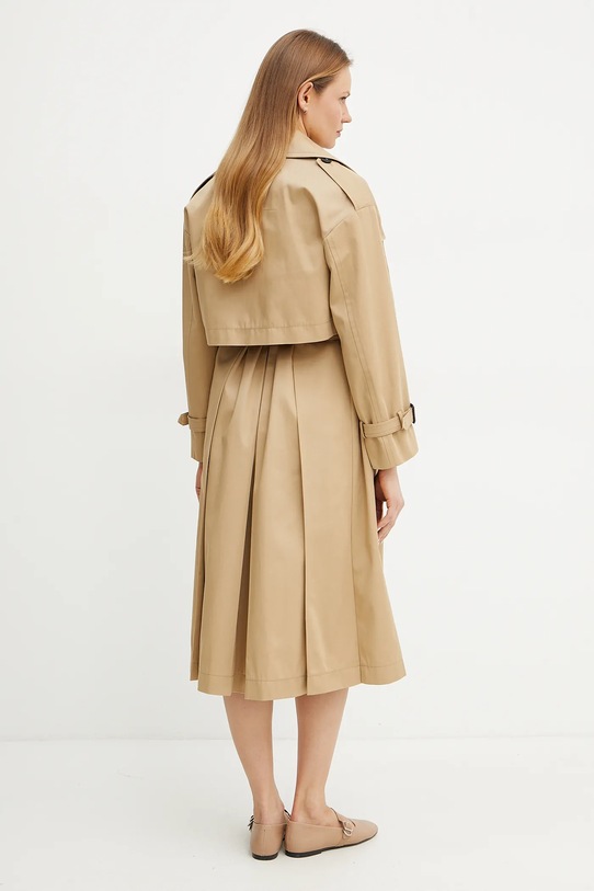 Pamučni kaput Weekend Max Mara bež 2515071011600