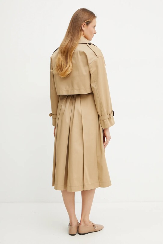 Weekend Max Mara płaszcz bawełniany brązowy 2515071011600