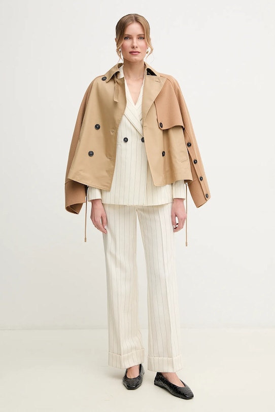 Kaput s primjesom vune Weekend Max Mara 2515081041600 smeđa SS25