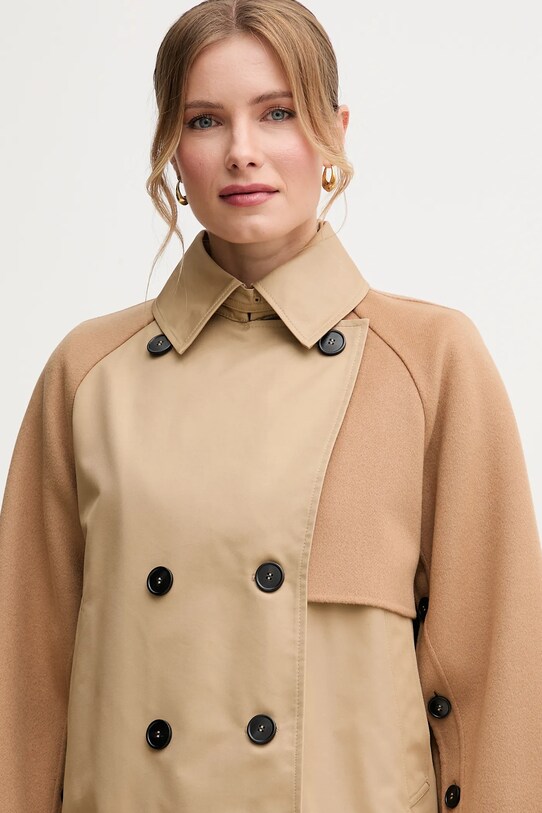 Weekend Max Mara palton din lână 2515081041600 maro