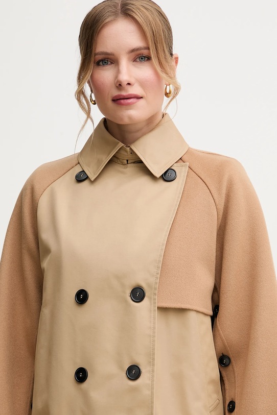 Kaput s primjesom vune Weekend Max Mara 2515081041600 smeđa