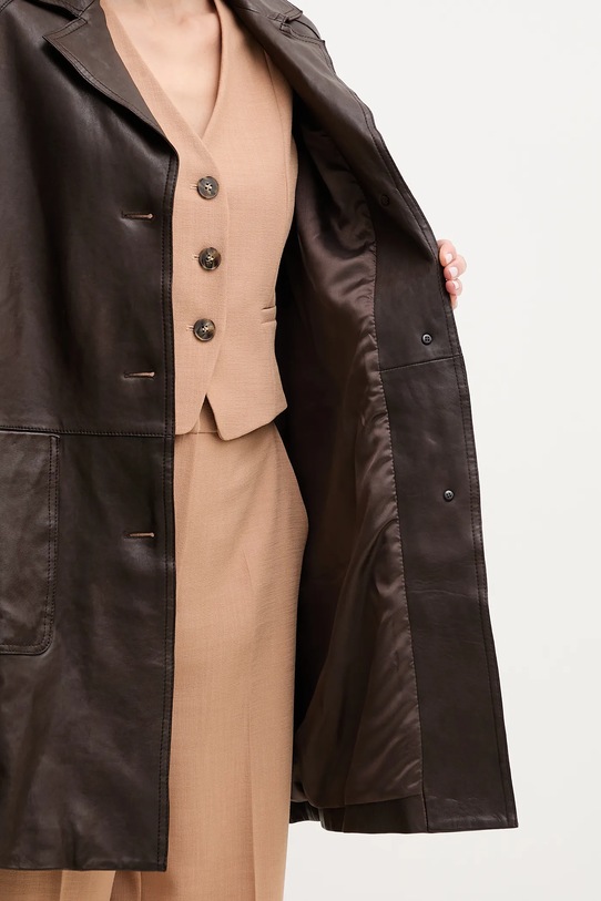 Weekend Max Mara płaszcz skórzany 2515471011600