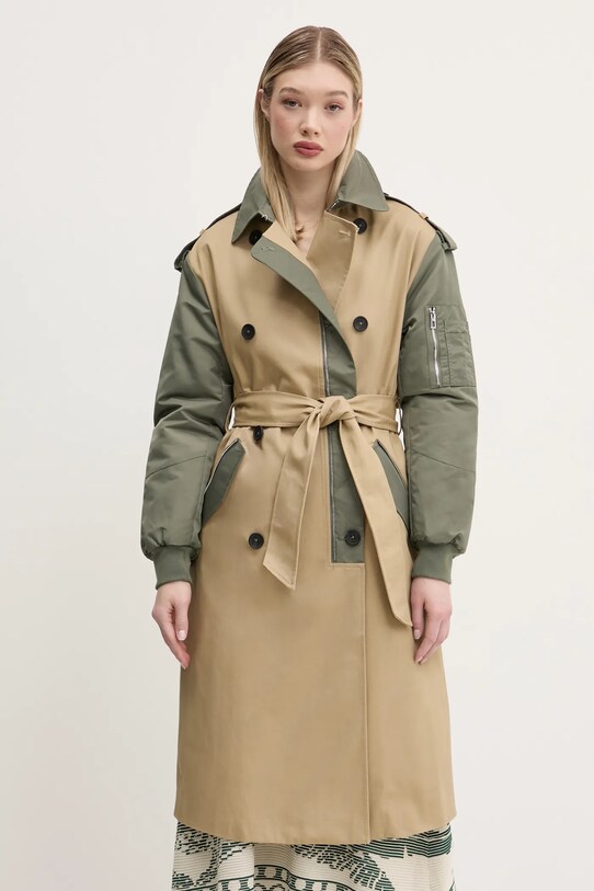 Desigual palton ARKANSAS cu captuseala bej 25SWEW04