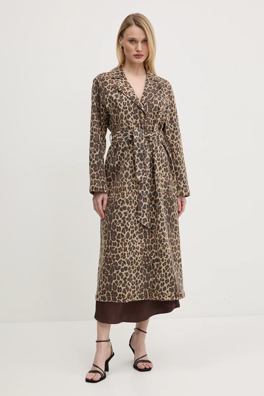 Plašč Never Fully Dressed Lucia Brez kapuce rjava NFDOU403