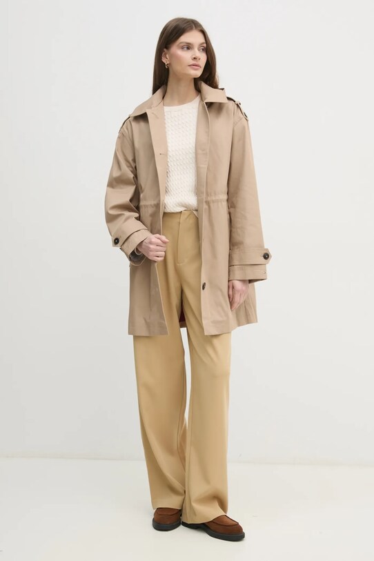Tommy Hilfiger płaszcz WW0WW43742 beżowy SS25