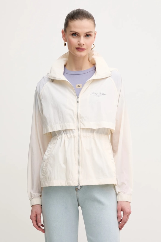 Куртка Tommy Hilfiger з капюшоном бежевий WW0WW45413