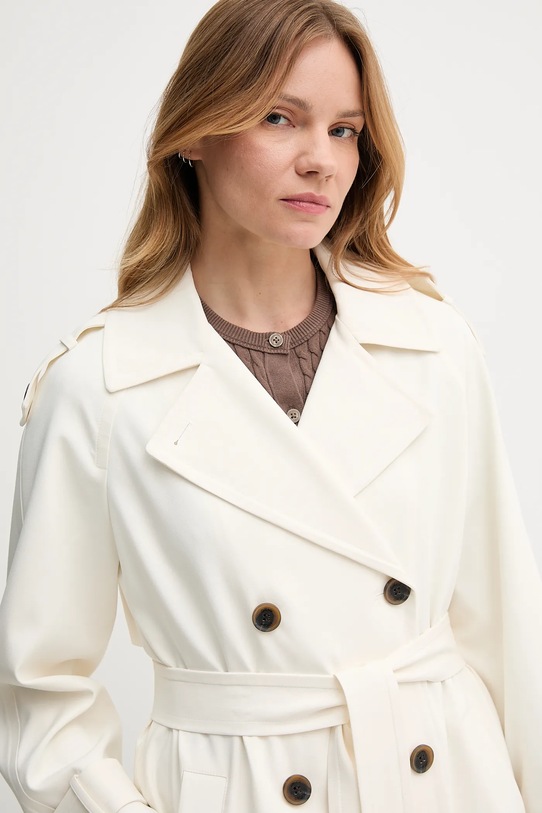Dkny płaszcz beżowy DLEMPQ97
