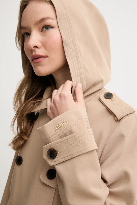 Trenčkot Dkny béžová DLEMPR69