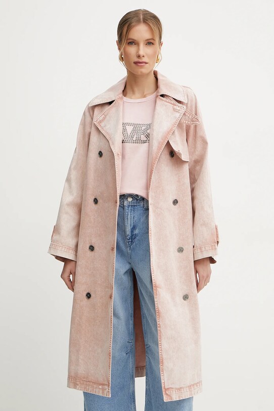 Джинсовый тренч MICHAEL Michael Kors MS520H84LN розовый