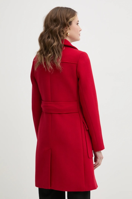Îmbrăcăminte Morgan palton din lana GRIMA GRIMA rosu