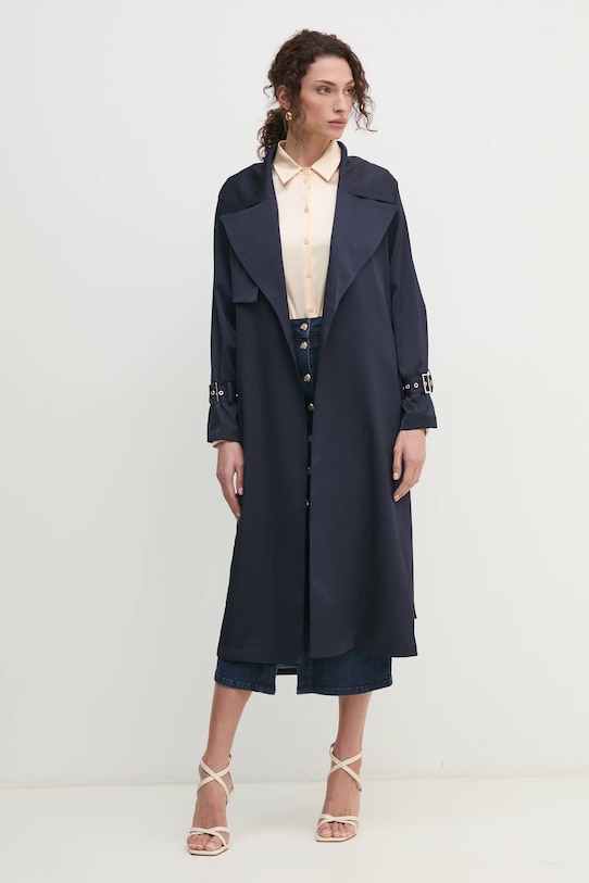 Fracomina palton FR25SC7004W76601 bleumarin SS25