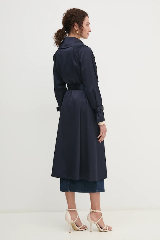 Îmbrăcăminte Fracomina palton FR25SC7004W76601 bleumarin