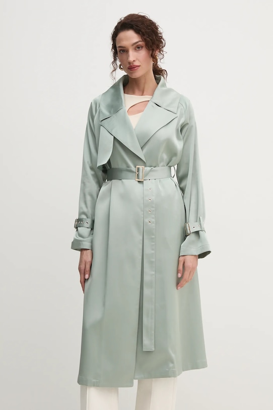 Fracomina palton FR25SC7004W76601 verde SS25