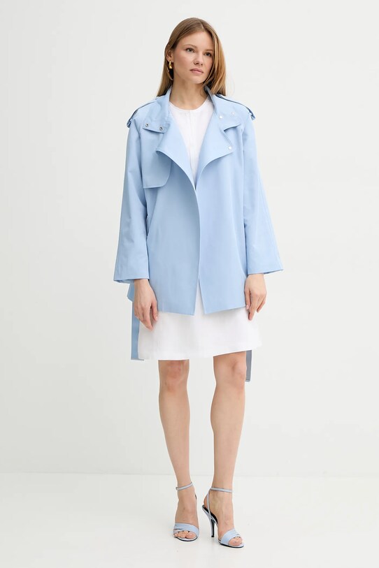 Пальто Morgan GLINE GLINE блакитний SS25