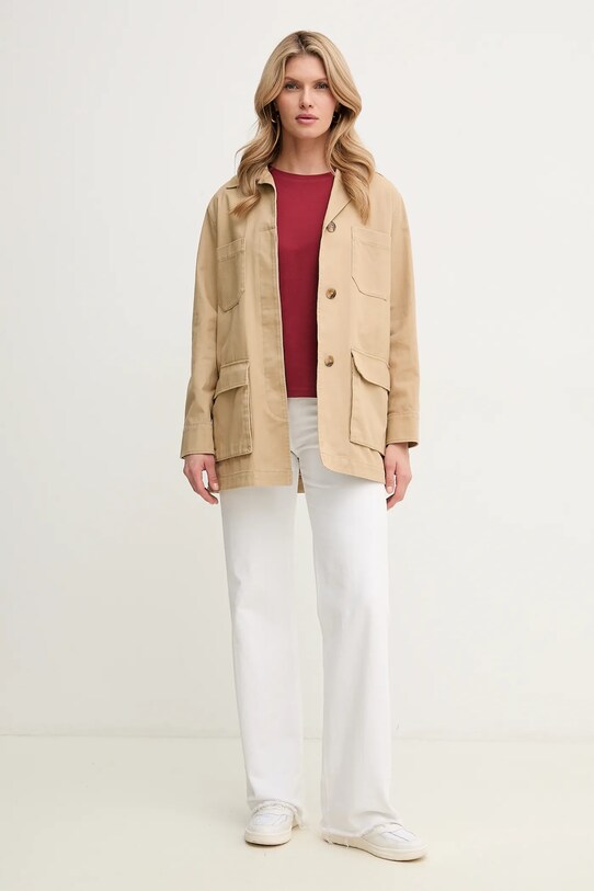 MAX&Co. jacheta de bumbac 2516081053200 maro SS25