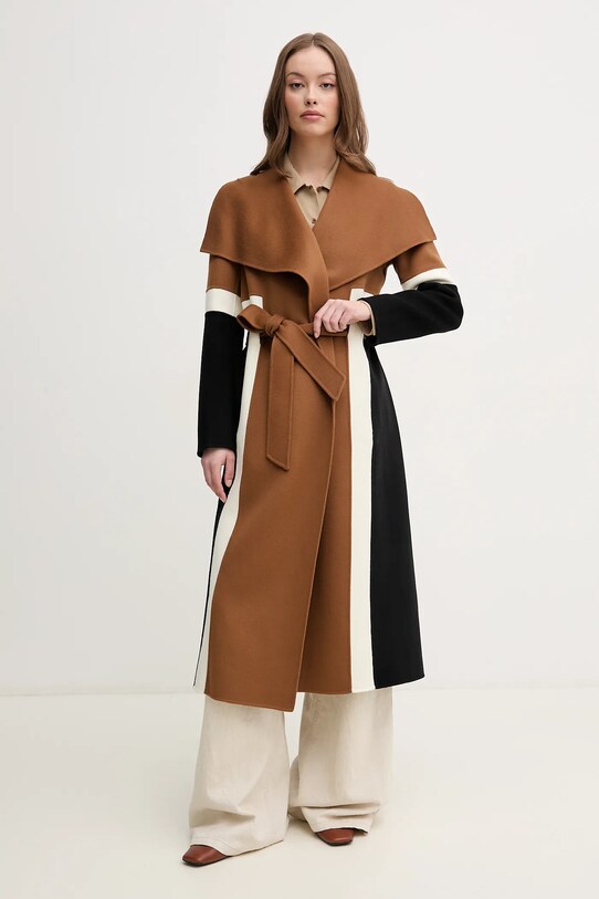 MACKAGE palton de lana necaptusit maro NYRIE