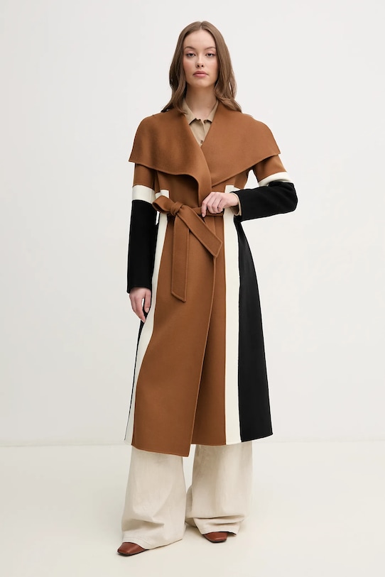 MACKAGE gyapjúkabát nem bélelt barna NYRIE