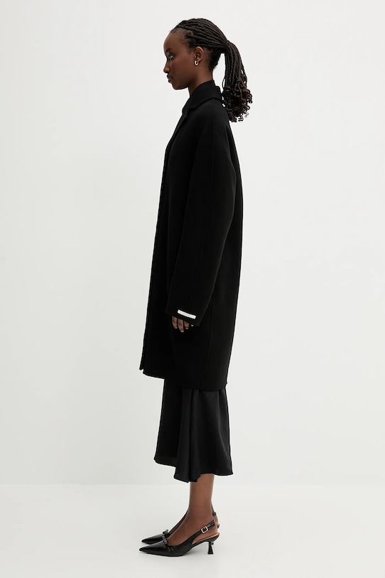 Vuneni kaput Sportmax Adria 2512011031600 crna SS25