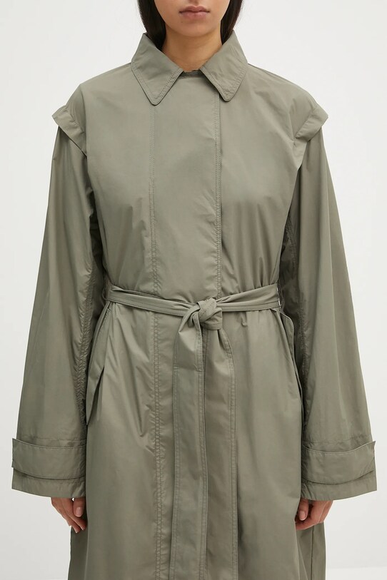 Samsoe Samsoe palton Saraff verde F25100079