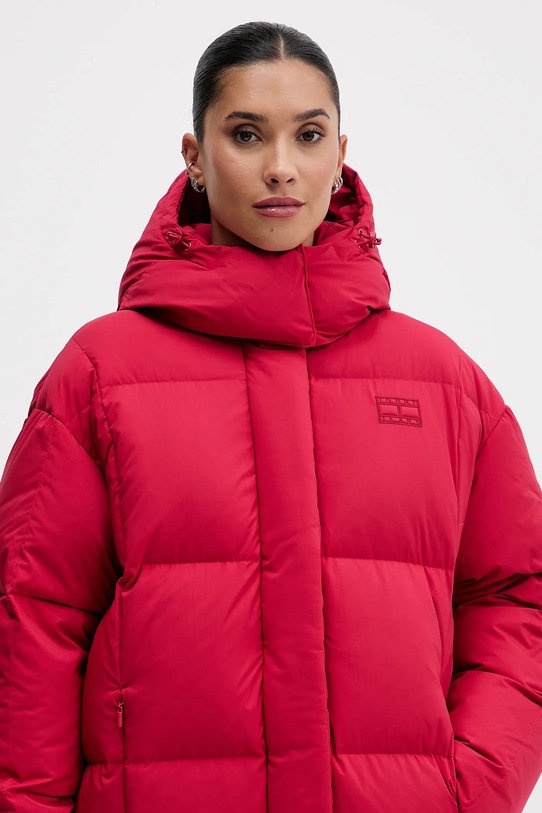 Tommy Jeans kurtka puchowa czerwony DW0DW21977