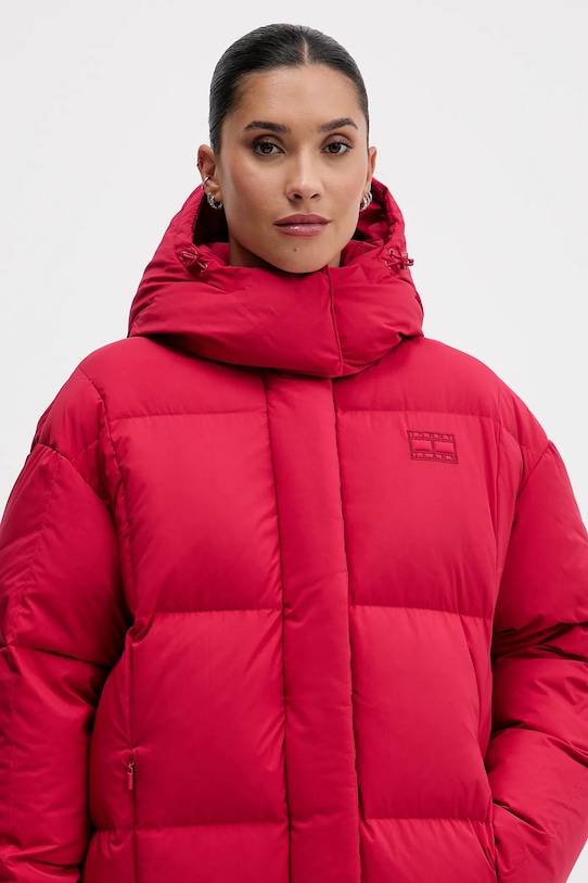 Tommy Jeans kurtka puchowa czerwony DW0DW21977
