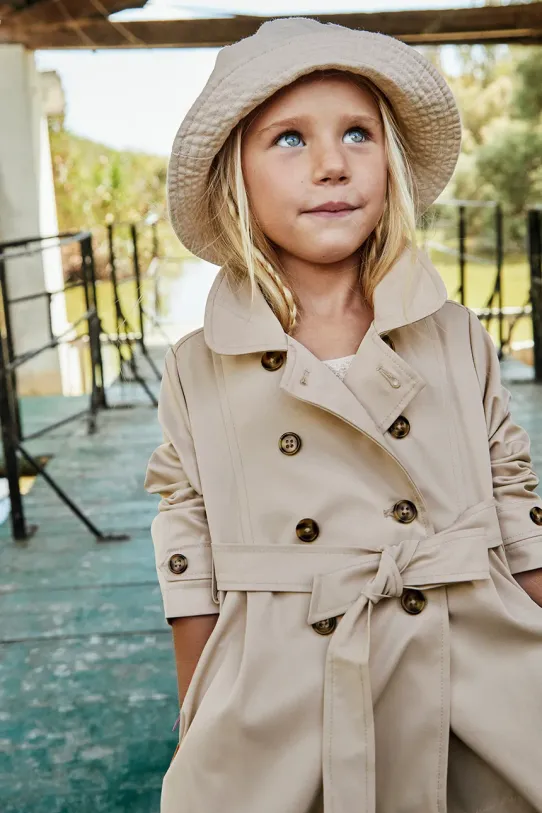 Dětský kabát Mayoral nezateplené béžová 3413.6B.Mini.PPYA