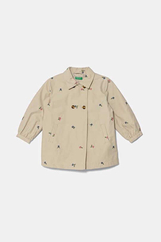 Детский плащ United Colors of Benetton с подкладкой бежевый 253WGN03T.P.Seasonal