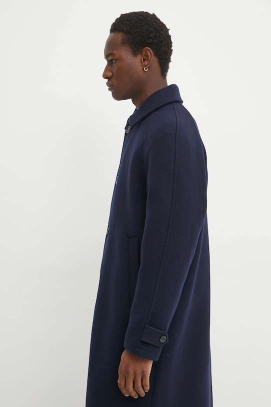 Vlněný kabát Les Deux námořnická modř LDM620086