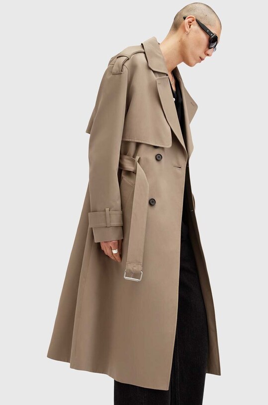 AllSaints trencz bawełniany SPENCER M009OZ