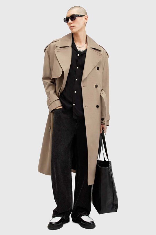 Хлопковый тренч AllSaints SPENCER M009OZ