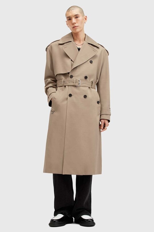 Хлопковый тренч AllSaints SPENCER M009OZ
