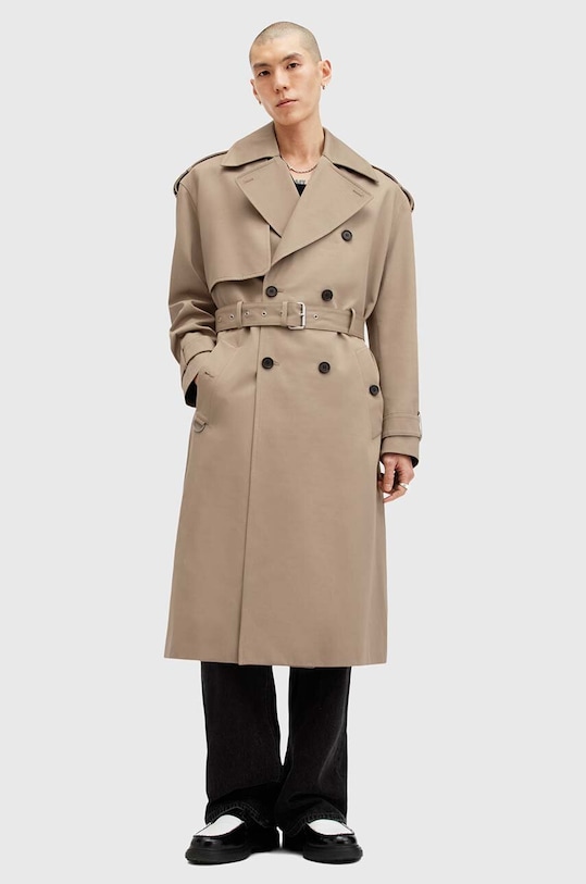 AllSaints trencz bawełniany SPENCER M009OZ