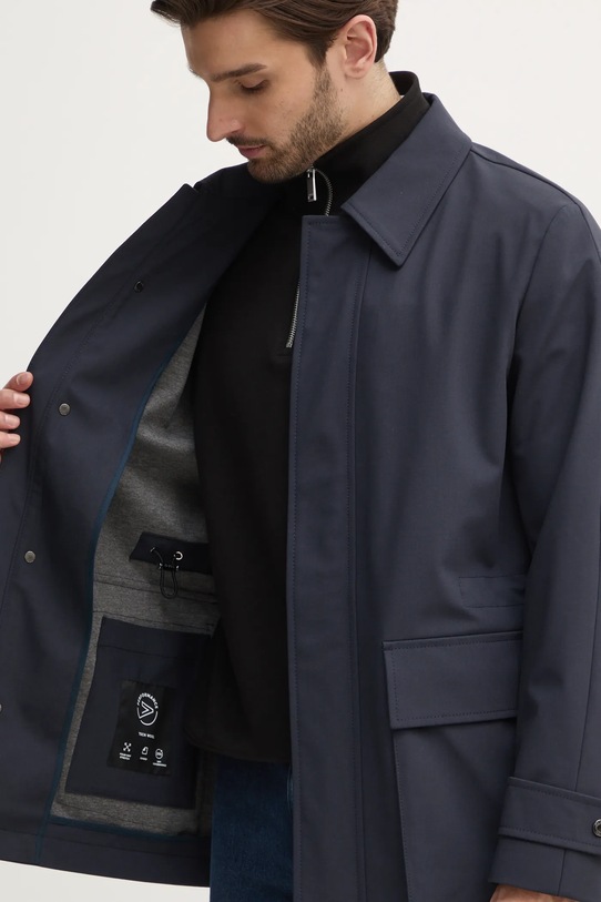 Bunda s prímesou vlny BOSS 50535782 tmavomodrá