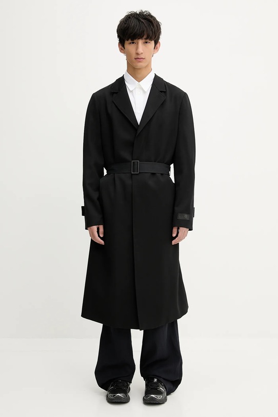 MM6 Maison Margiela palton cu captuseala negru SH0AA0009