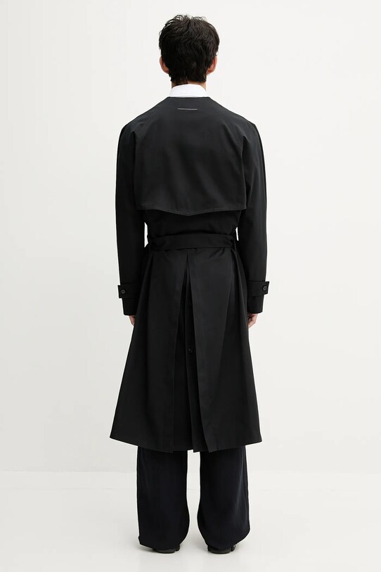 Odzież MM6 Maison Margiela płaszcz SH0AA0009 czarny