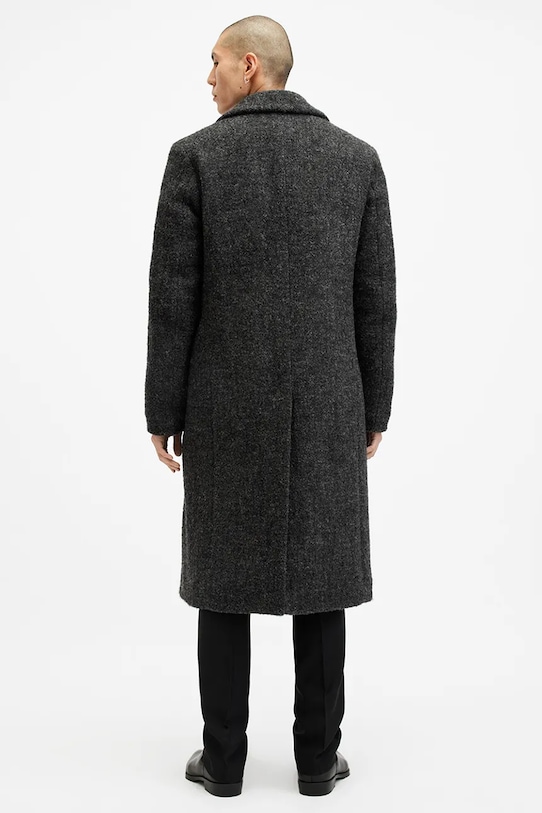 AllSaints płaszcz wełniany ADLER szary M068OB