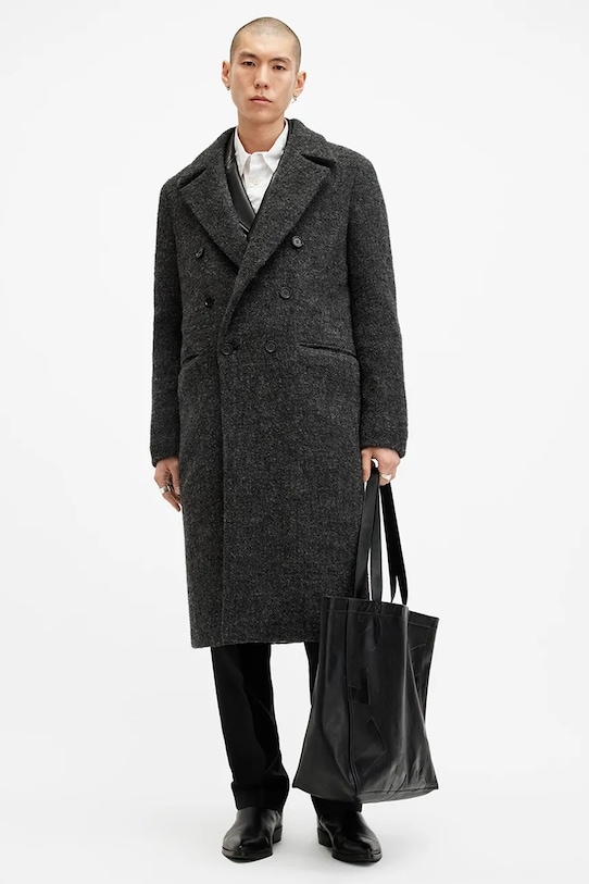 AllSaints płaszcz wełniany ADLER M068OB