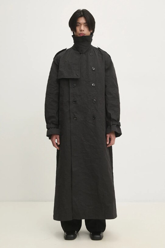 Oblečení Trench kabát VETEMENTS Metalized Wrinkled Trenchcoat UA66CO100B černá