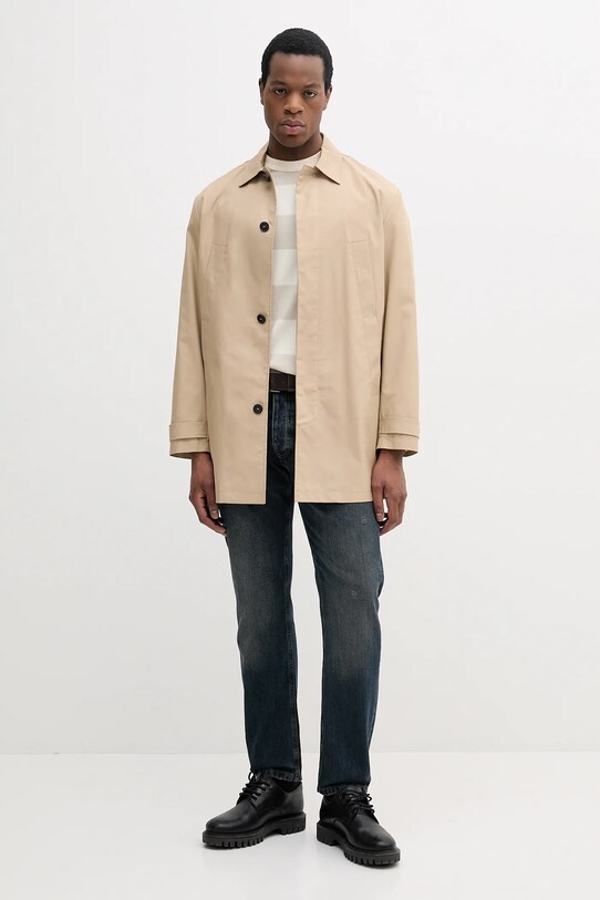 United Colors of Benetton płaszcz 21NCUN04I beżowy SS25