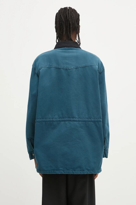 Odzież Carhartt WIP kurtka bawełniana OG Santa Fe Coat I034314.2NC4O turkusowy