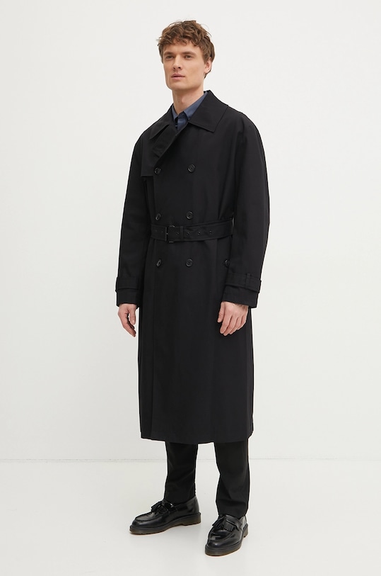 Michael Kors trenci din bumbac cu captuseala negru CR5208FDTY