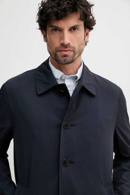 Plašč Tommy Hilfiger mornarsko modra SQTHL4031.SQTH516