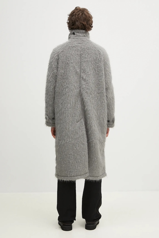 Abbigliamento MKI MIYUKI ZOKU cappotto Faux Alpaca Car Coat FAUX.ALPACA.CAR.COAT.LI grigio