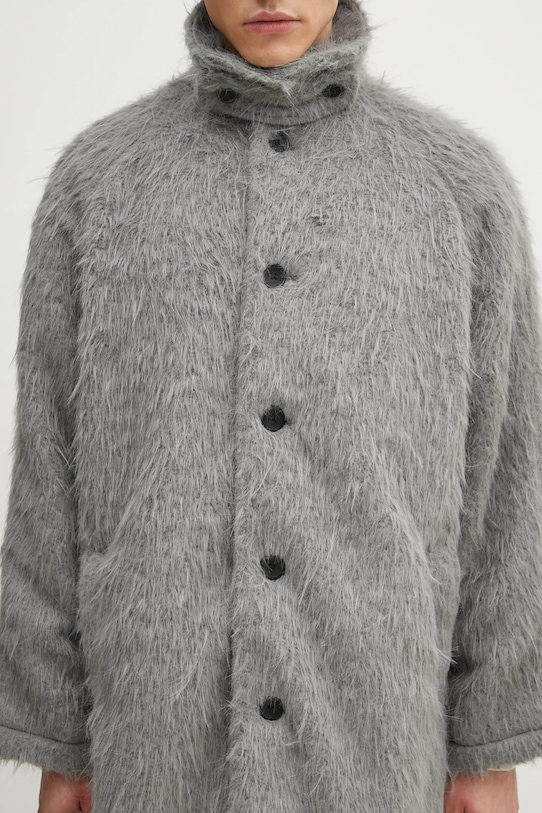 MKI MIYUKI ZOKU cappotto Faux Alpaca Car Coat FAUX.ALPACA.CAR.COAT.LI grigio