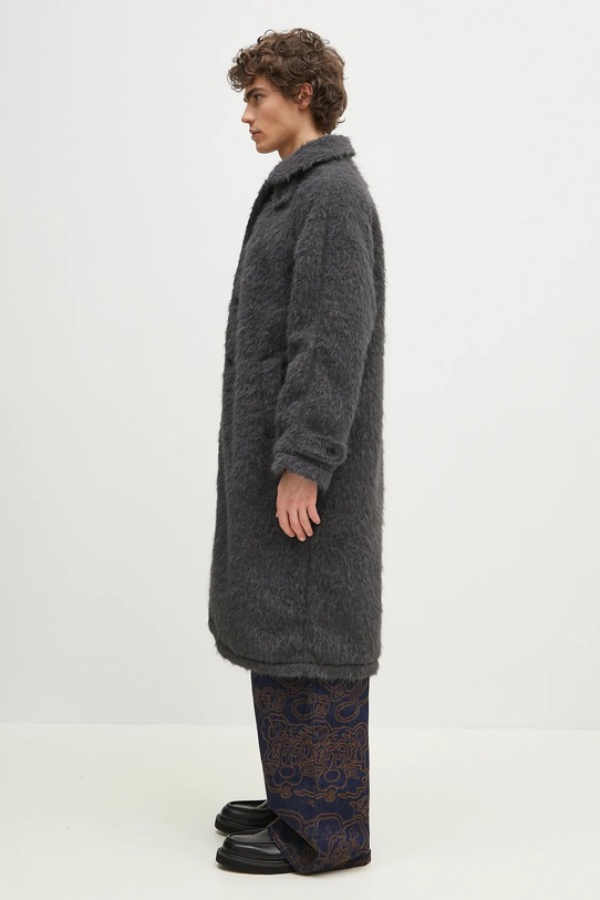Пальто MKI MIYUKI ZOKU Faux Alpaca Car Coat FAUX.ALPACA.CAR.COAT.CH серый SS25