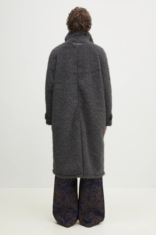 Одежда Пальто MKI MIYUKI ZOKU Faux Alpaca Car Coat FAUX.ALPACA.CAR.COAT.CH серый