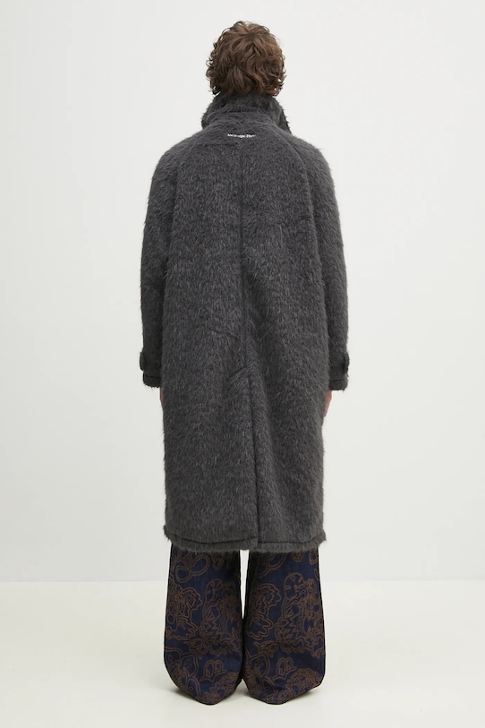 Îmbrăcăminte MKI MIYUKI ZOKU palton Faux Alpaca Car Coat FAUX.ALPACA.CAR.COAT.CH gri